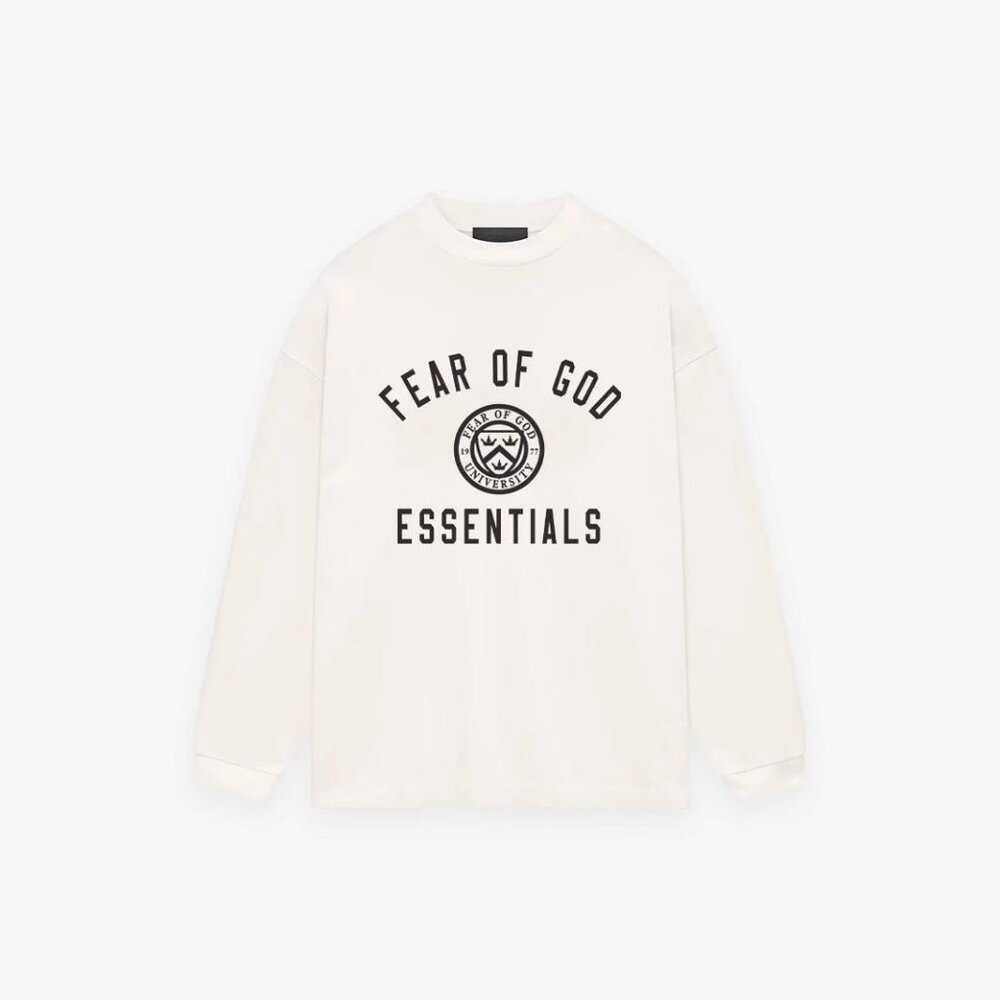 ESSENTIALS Holiday Core Logo Long Sleeve T-Shirt